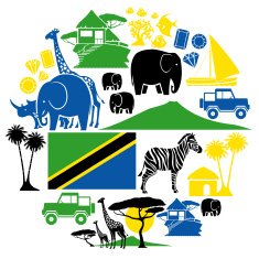 Tanzania Icon Set N2