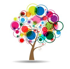 Abstract Tree Sticker Wall Decal N2