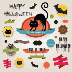 Halloween design elements - Illustration
