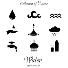 Water icon set N5