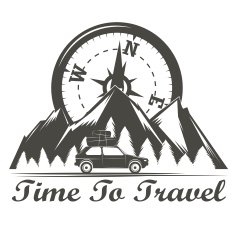 Wilderness travel emblem vintage N2