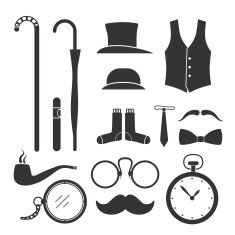 Gentlemens stuff design elements N2