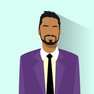 Businessman African American Race Profile Icon Hispanic Male Portrait