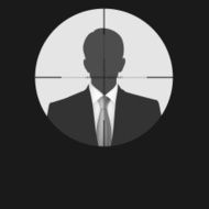 Sniper scope crosshair man silhouette N2
