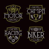 Racing badges for t-shirt N5
