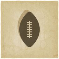 sport football logo old background