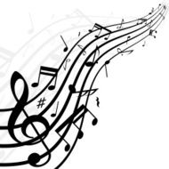 Music notes background N6