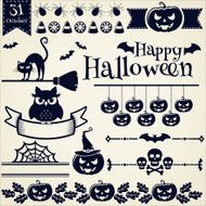 Halloween design elements Vector set N3