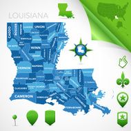 Louisiana Parish Map
