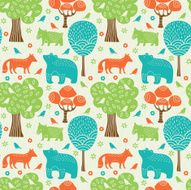 Animals seamless pattern N12