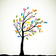 Vector abstract tree N3