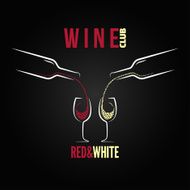 wine glass bottle concept menu