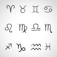 Sketch set - zodiac signs