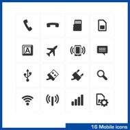 Mobile icon set N6