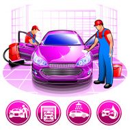 Washing and cleaning of car iinterior