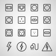 Energy and resource icon set N10