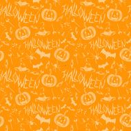 Seamless pattern with halloween decoration elements N4