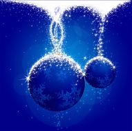 Christmas Ball and Snow