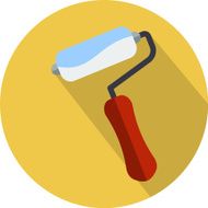 Paint Roller flat Icon