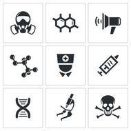 Epidemic icons set N2