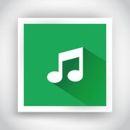 Icon of music for web and mobile applications