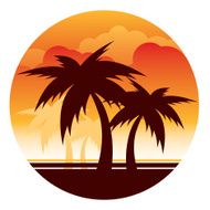 Palm Tree Sunset N5