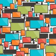 Seamless pattern with electronic devices N3