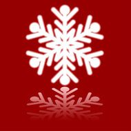 Beautiful luminous snowflake N2