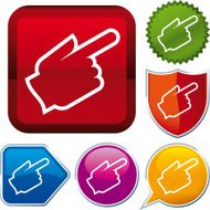 icon series pointing (vector)
