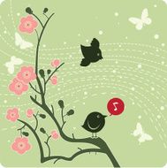 floral background illustration N18