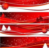 Four Christmas banner