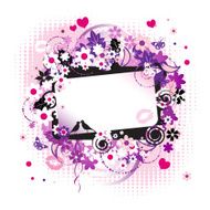 Floral frame beautiful N2