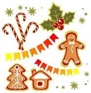 Christmas sweets set