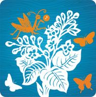 floral background illustration N19