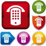 icon series public phone (vector)