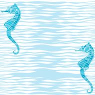 Seamless background with sea-horses N3