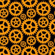 Seamless pattern with gears