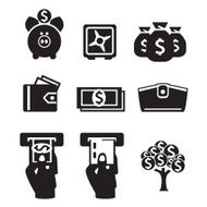 money icons set N14