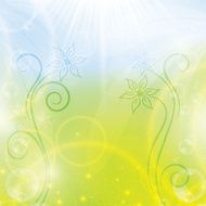 Abstract spring floral background N15