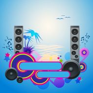 Night Disco Dance Tropical Music Flyer