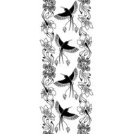 flowers and birds strip