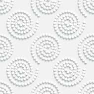 Geometric abstract white seamless pattern with circles N4