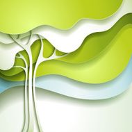 Abstract spring tree N14