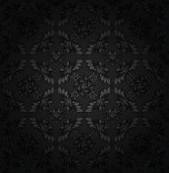 Corduroy texture dark background ornamental fabric gray flowers N2