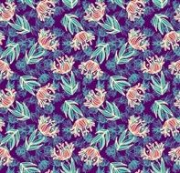 Seamless floral vector pattern N52