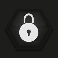 Vector creative icon on black background Eps10 N38