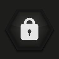 Vector creative icon on black background Eps10 N39