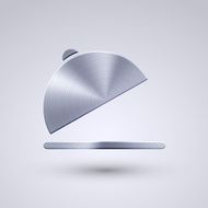 Vector full metal icon on blue background Eps10 N30