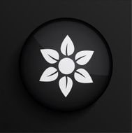 Vector black circle icon Eps10 N13