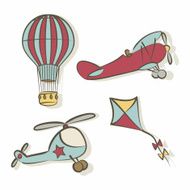 Set of flying icons N2